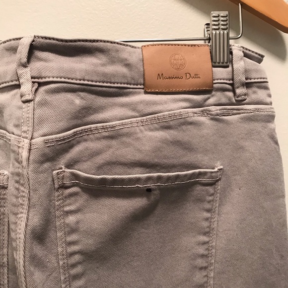 Massimo Dutti grey high waist denim 10 - Picture 9 of 11